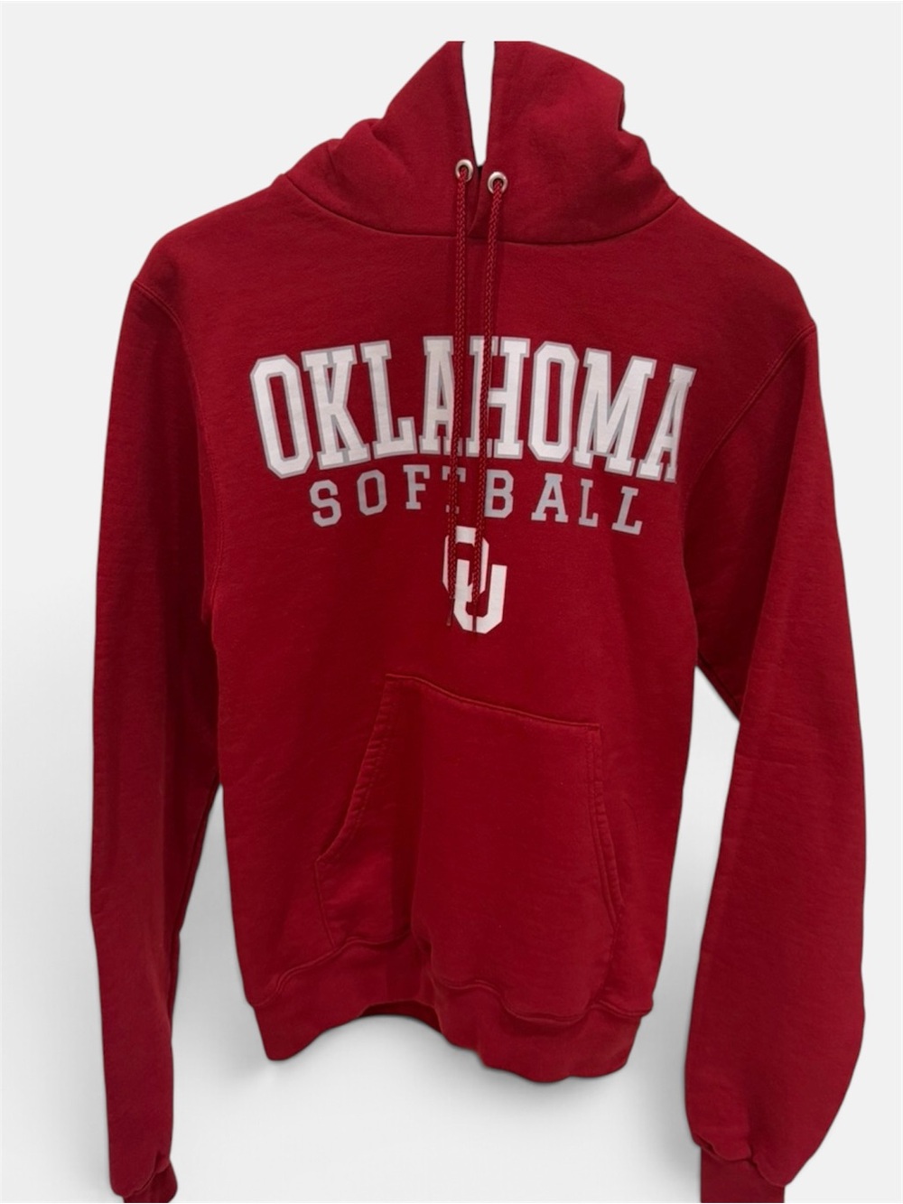 Champion Red Oklahoma Softball Zip-Up Sweatshirt